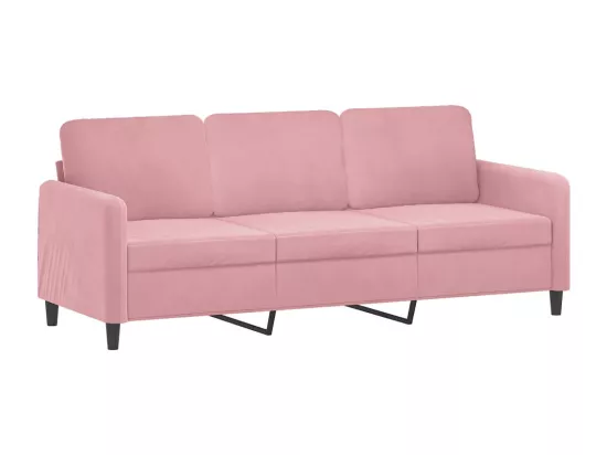 Ensemble de canapés 3 pcs rose velours