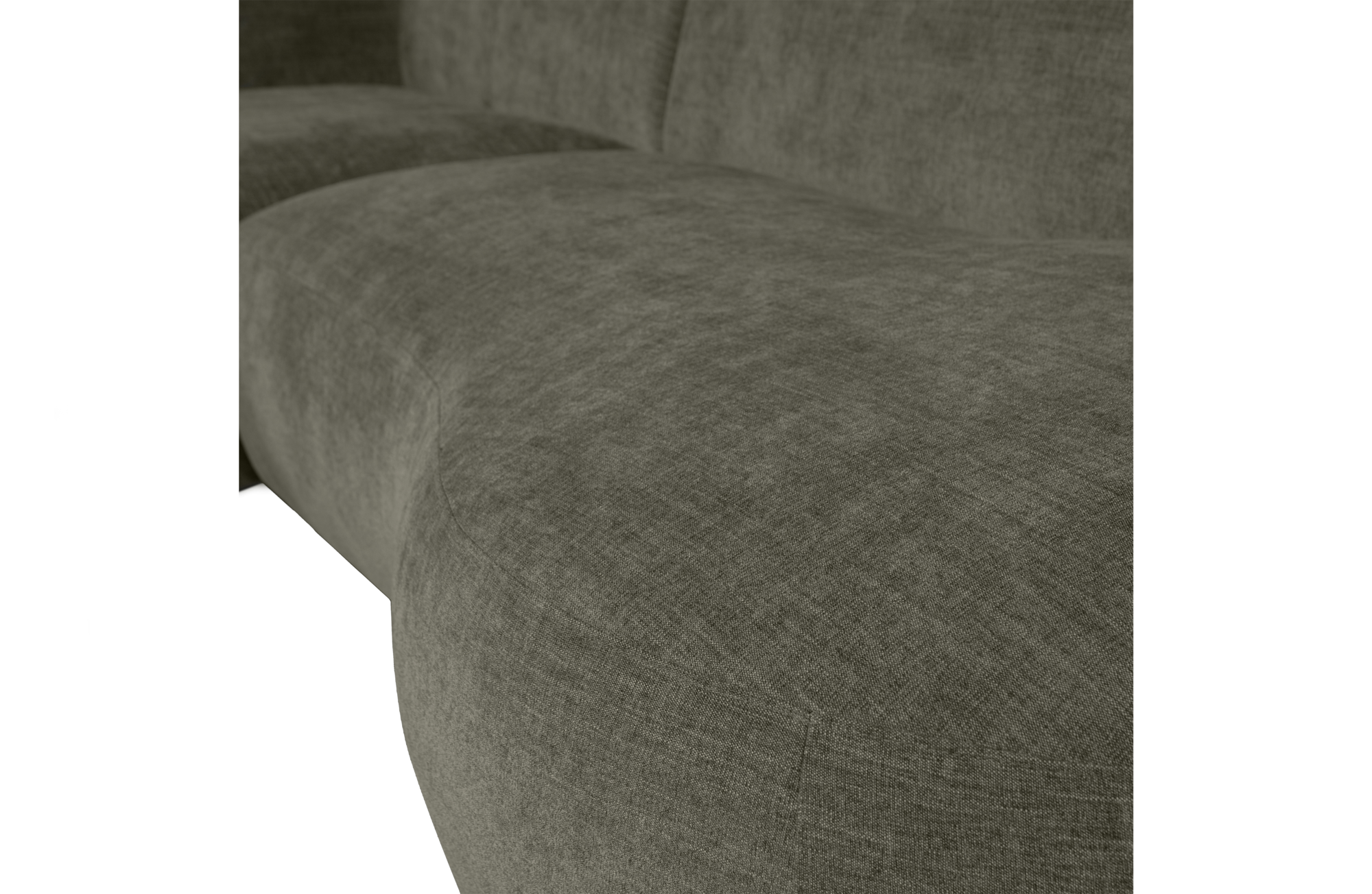 WOOOD Exclusive chaise longue Polly links Polly chaise longue links - Warm Groen