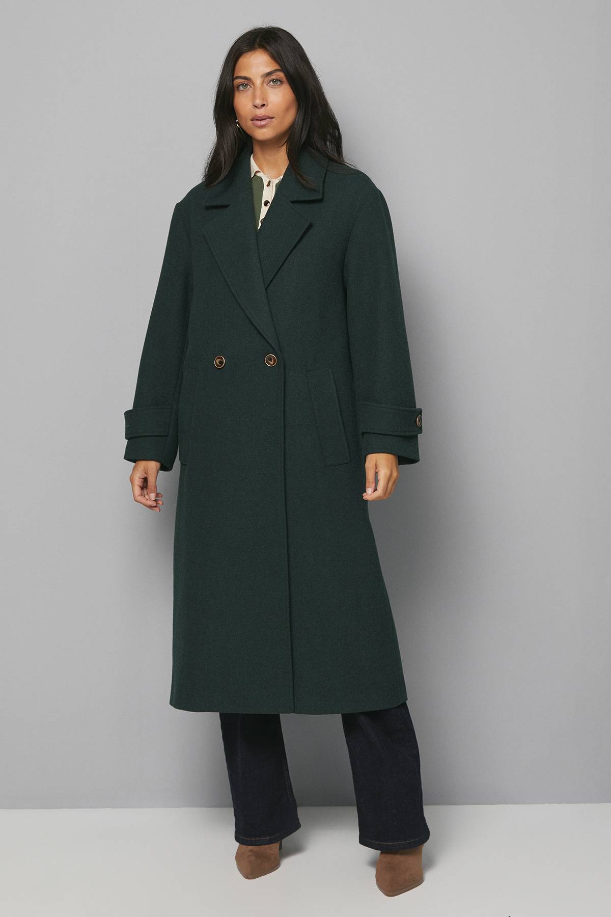 Wallis Manteau Croisé Long