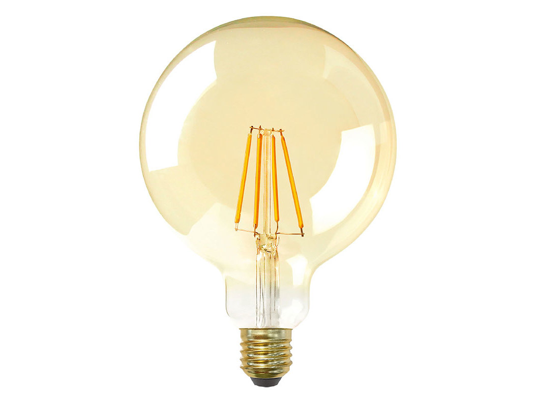 LÂMPADA LED AUCHAN E27 35W G125 DOURADA
