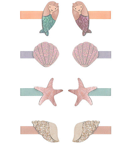Mimi & Lula Haarspange - 8er-Pack - 3 cm - Mermaid Sealife