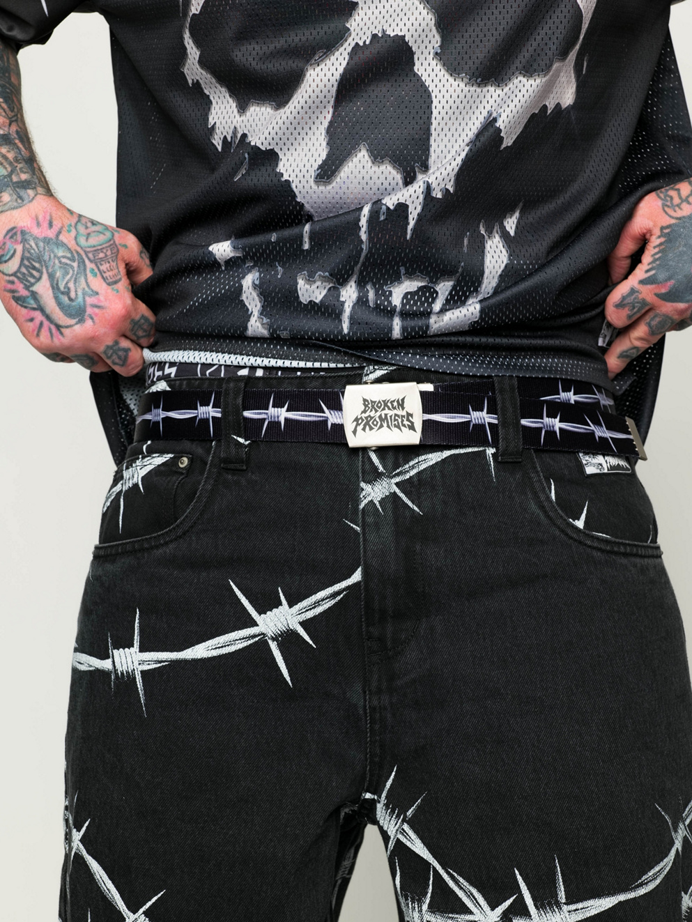 Broken Promises Wired Web Belt black