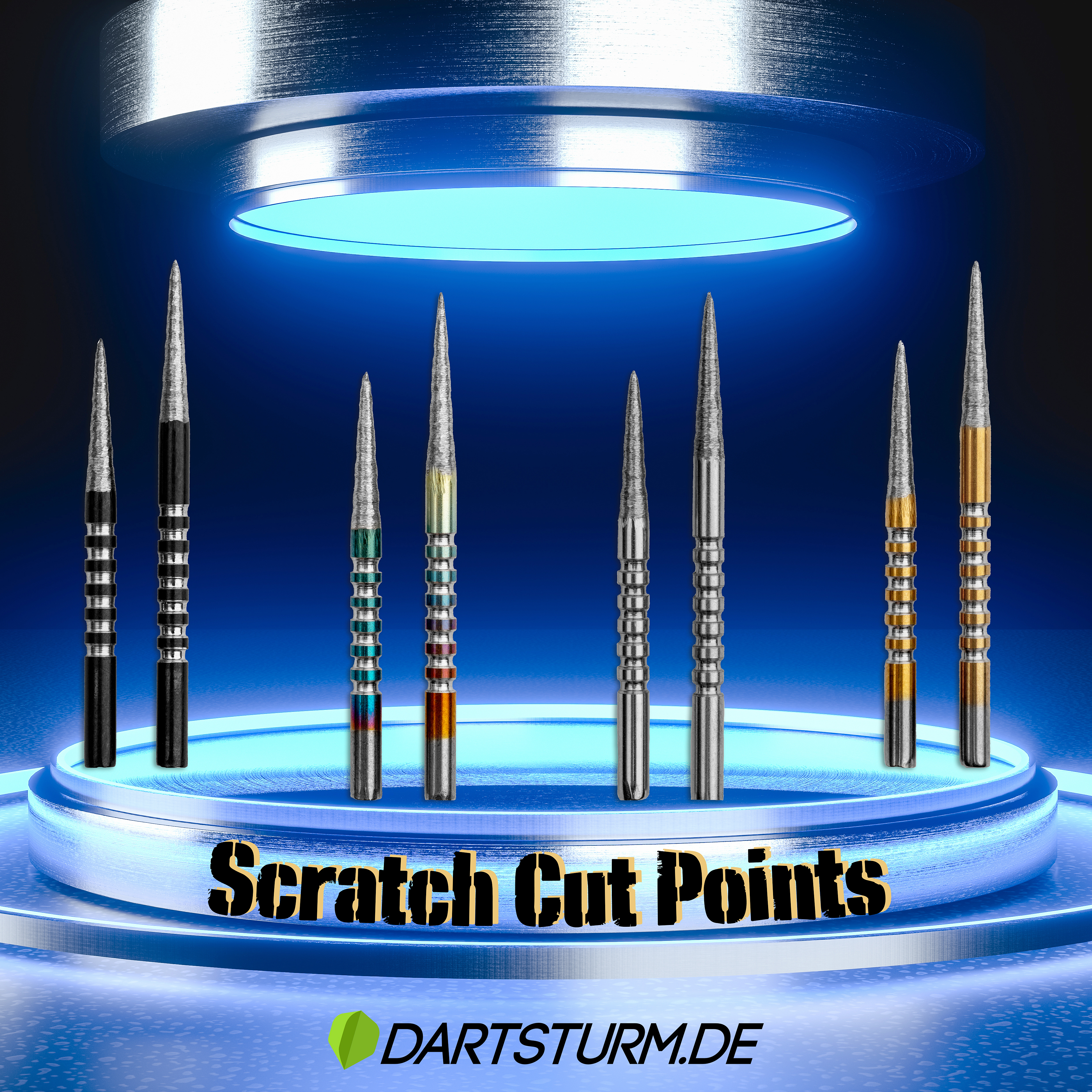 DartSturm - Scratch Cut Point Silver