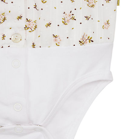 Hust and Claire Hemdbody L/æ - Bernadette - Sugar m. Blumen