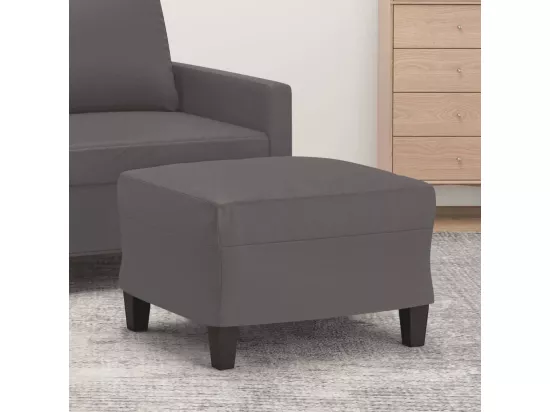 Repose-pied Gris 60x50x41 cm Similicuir