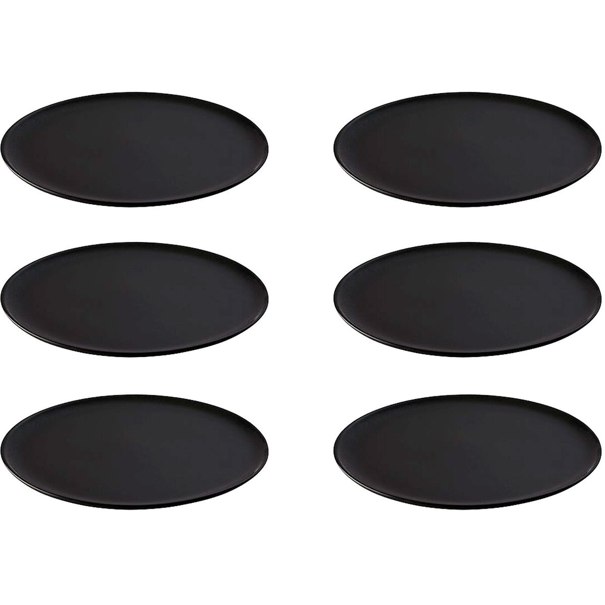 RAW Middagstallerken 28 cm, Titanium Black 6 stk