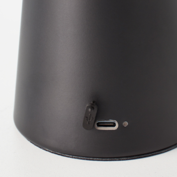 Brilliant buitentafellamp Muffin met USB oplaadbare accu zwart