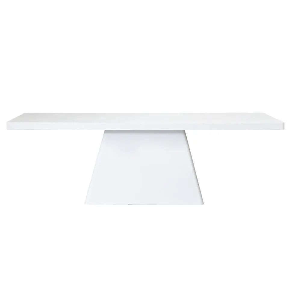 Tuintafel Rechthoek 200cm - Wit Eco Composiet - Avia
