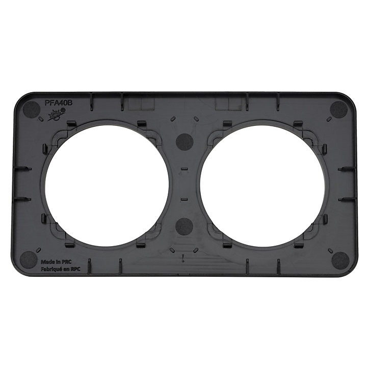 Plaque de finition double Jacobsen Espen bois noir