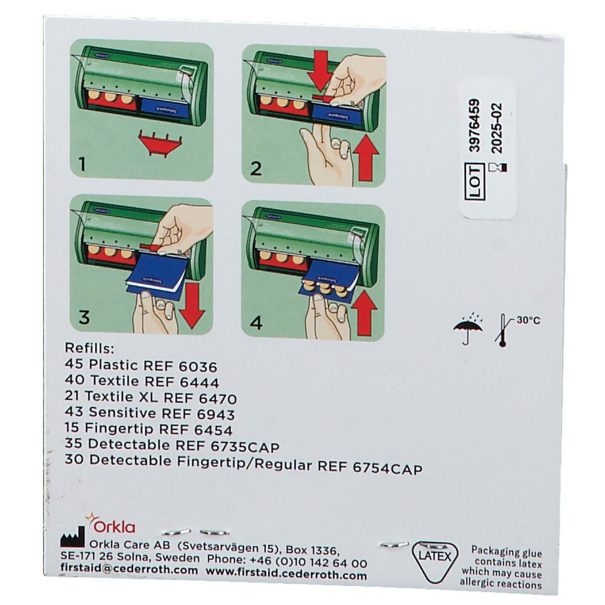 Salvequick® Pflasterstrips elastisch Nachfülleinsätze