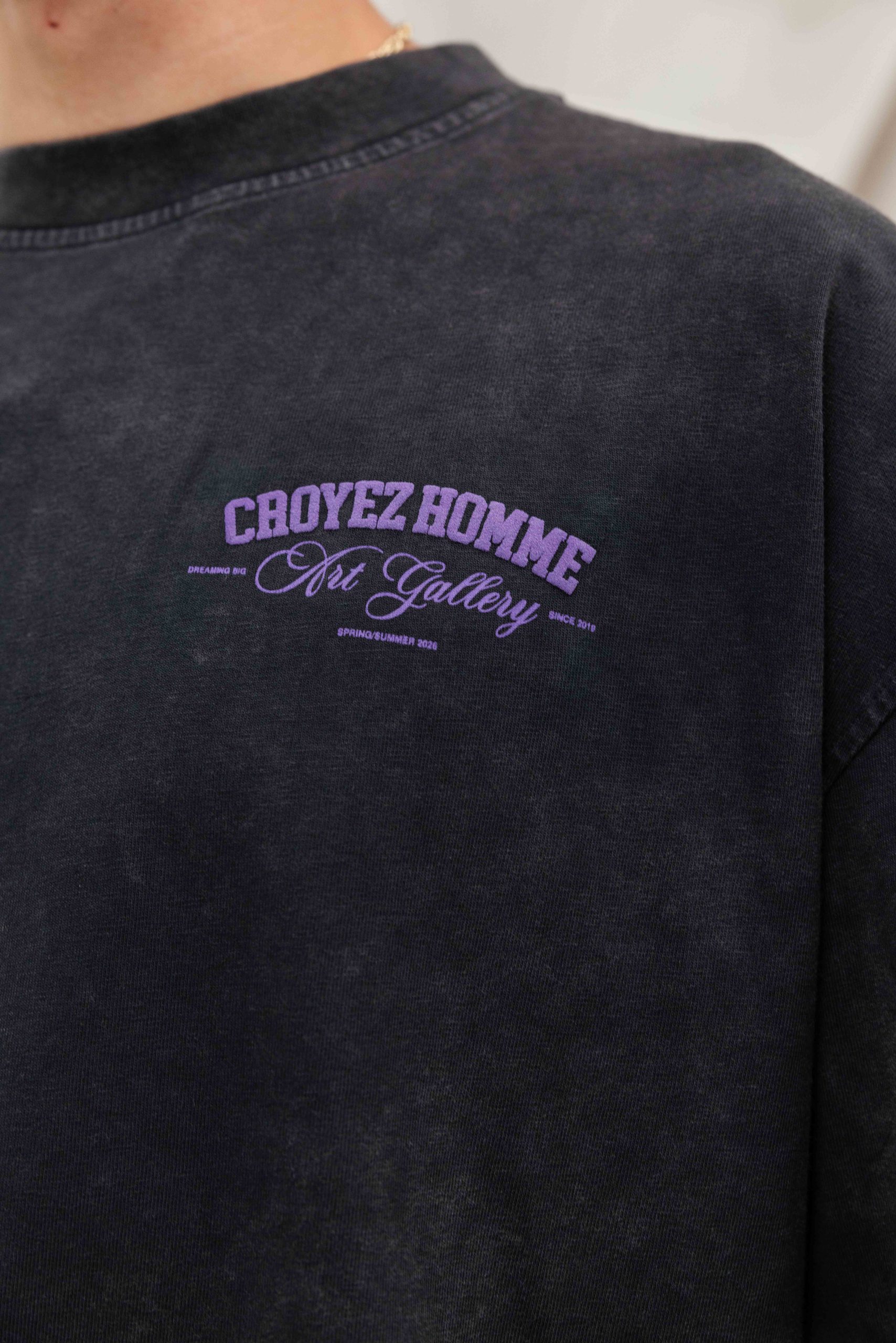 Croyez Art Gallery Longsleeve Heren Donkergrijs