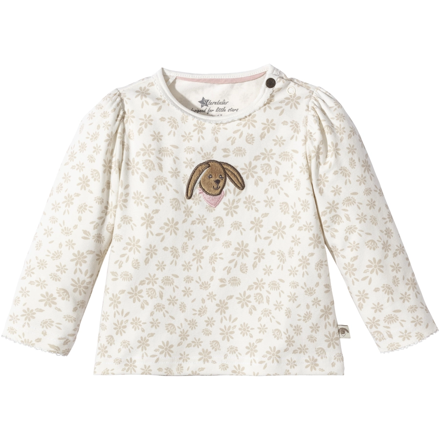 Sterntaler Langarm-Shirt Blümchen ecru