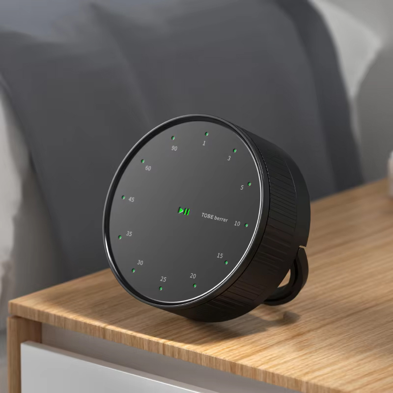 (Ø7cm) Digitaler Timer Countdown Wecker Stoppuhr Time Manager zum Kochen / Backen (Batteriebetrieben) - Schwarz
