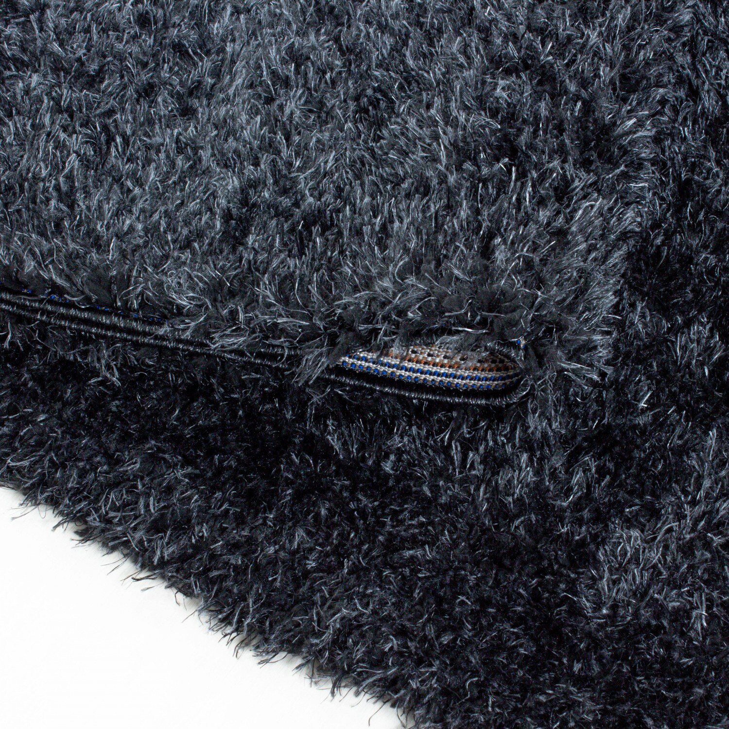 Einfarbig Hochflor Teppich, Flauschiger Langflor Shaggy Teppich, Rechteckig