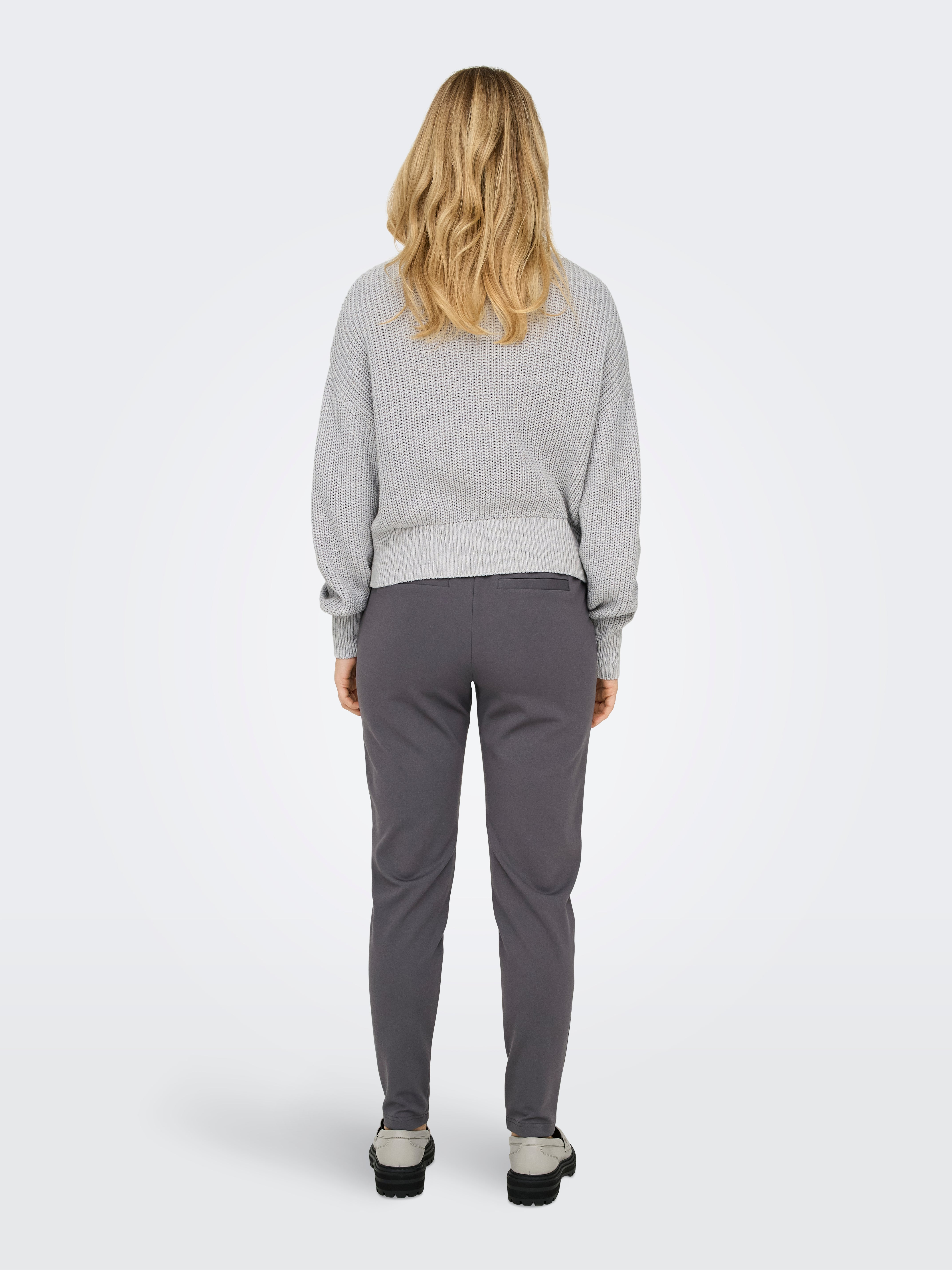 ONLDORITTA Strickpullover Light Grey Melange