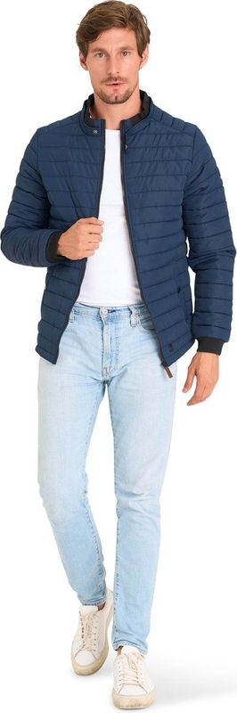 Mario Russo - Wave Jacket - Gewatteerde Jas - Navy - Waterafstotend