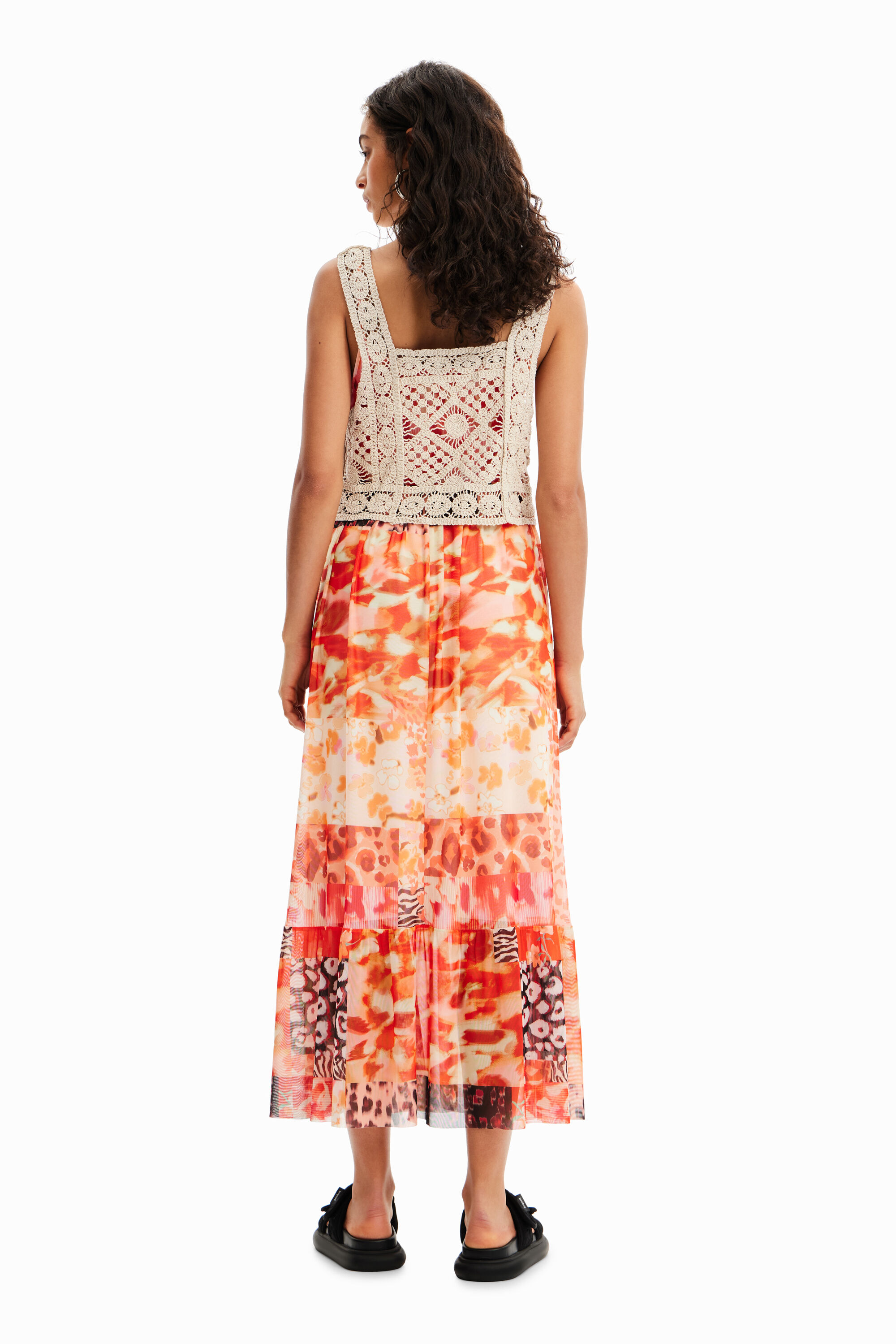 Robe longue 2 en 1 patchwork