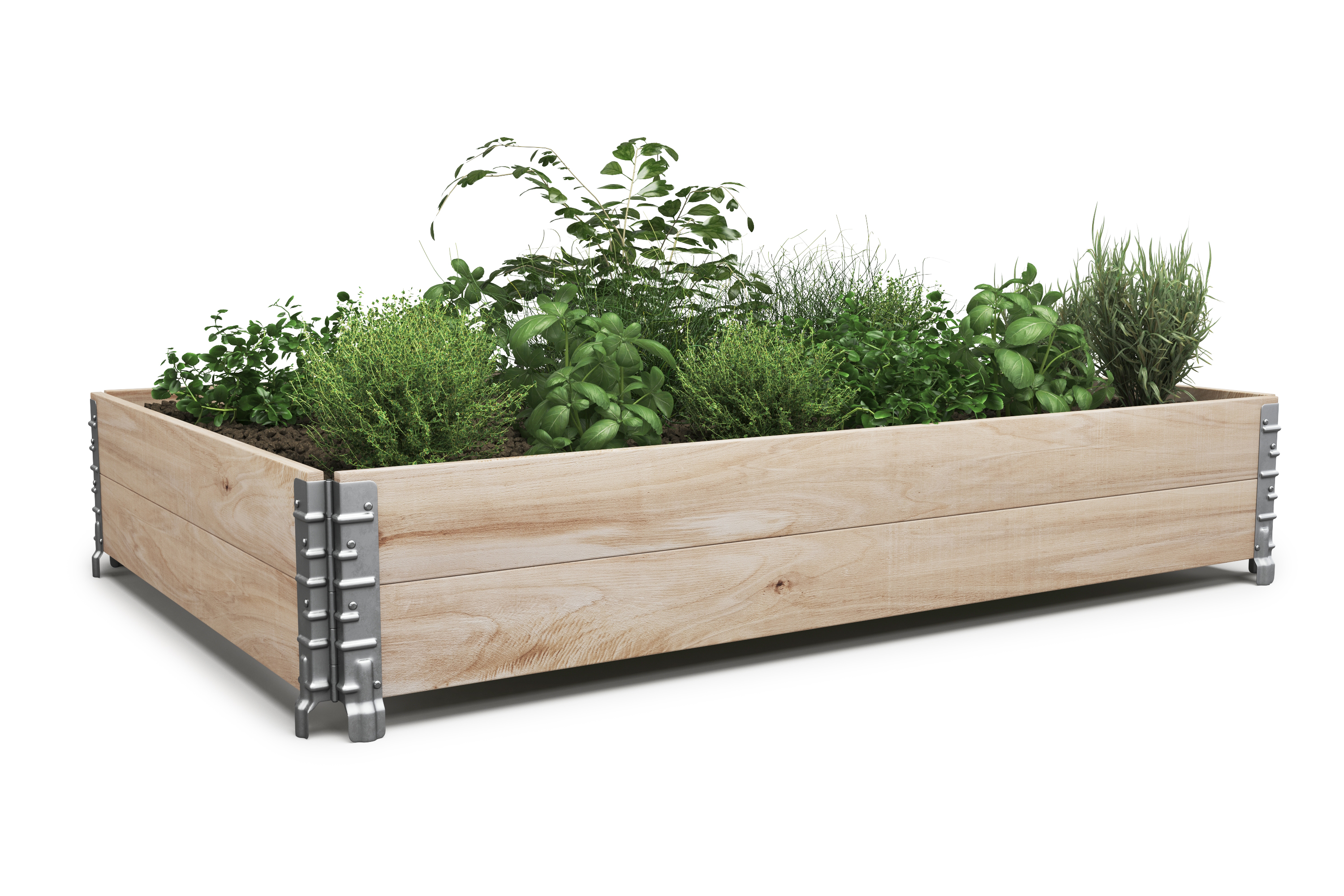 Faltrahmen für Hochbeet Holz 120 x 80 x 20 cm