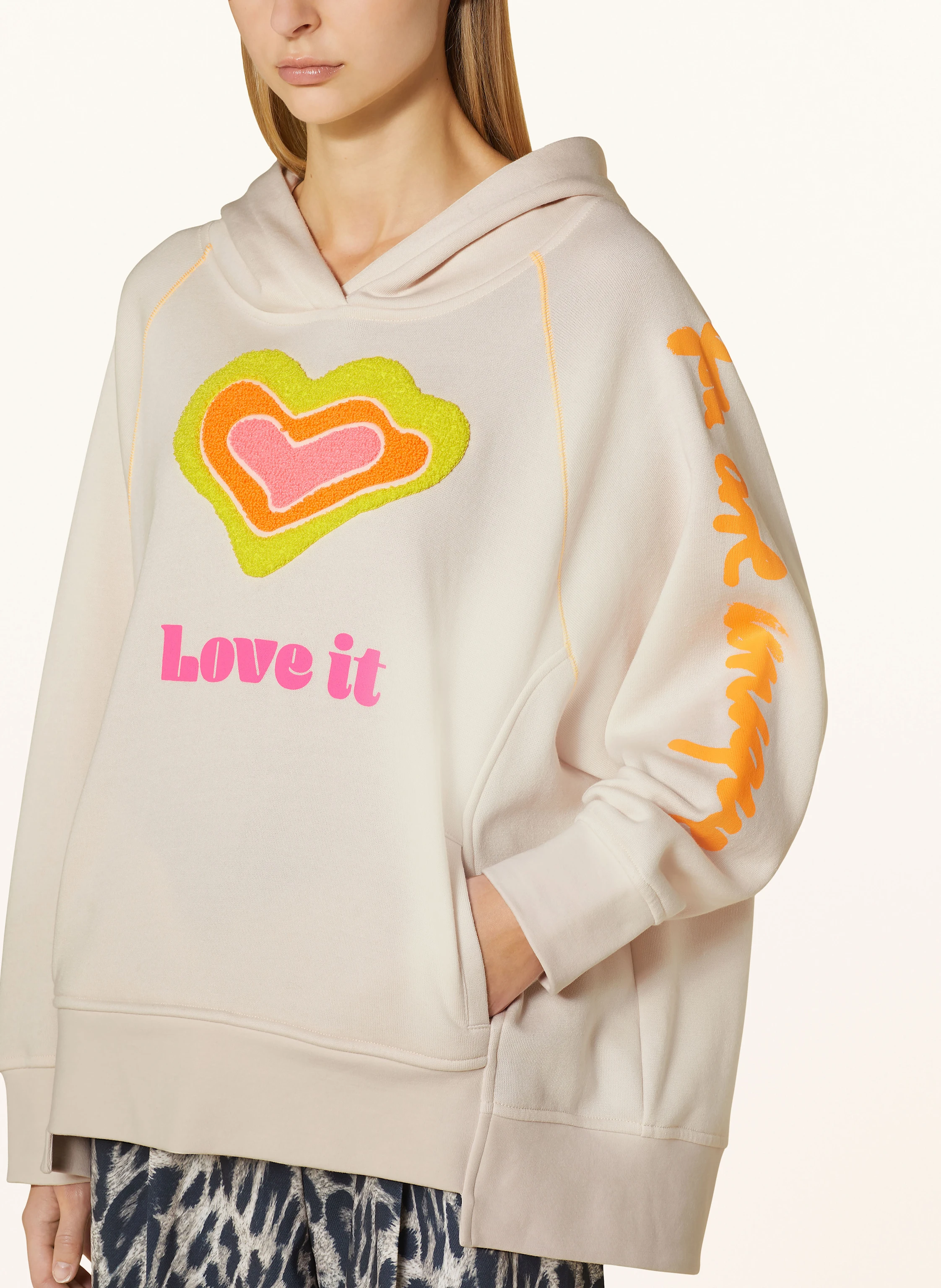yippie hippie Oversized-Hoodie