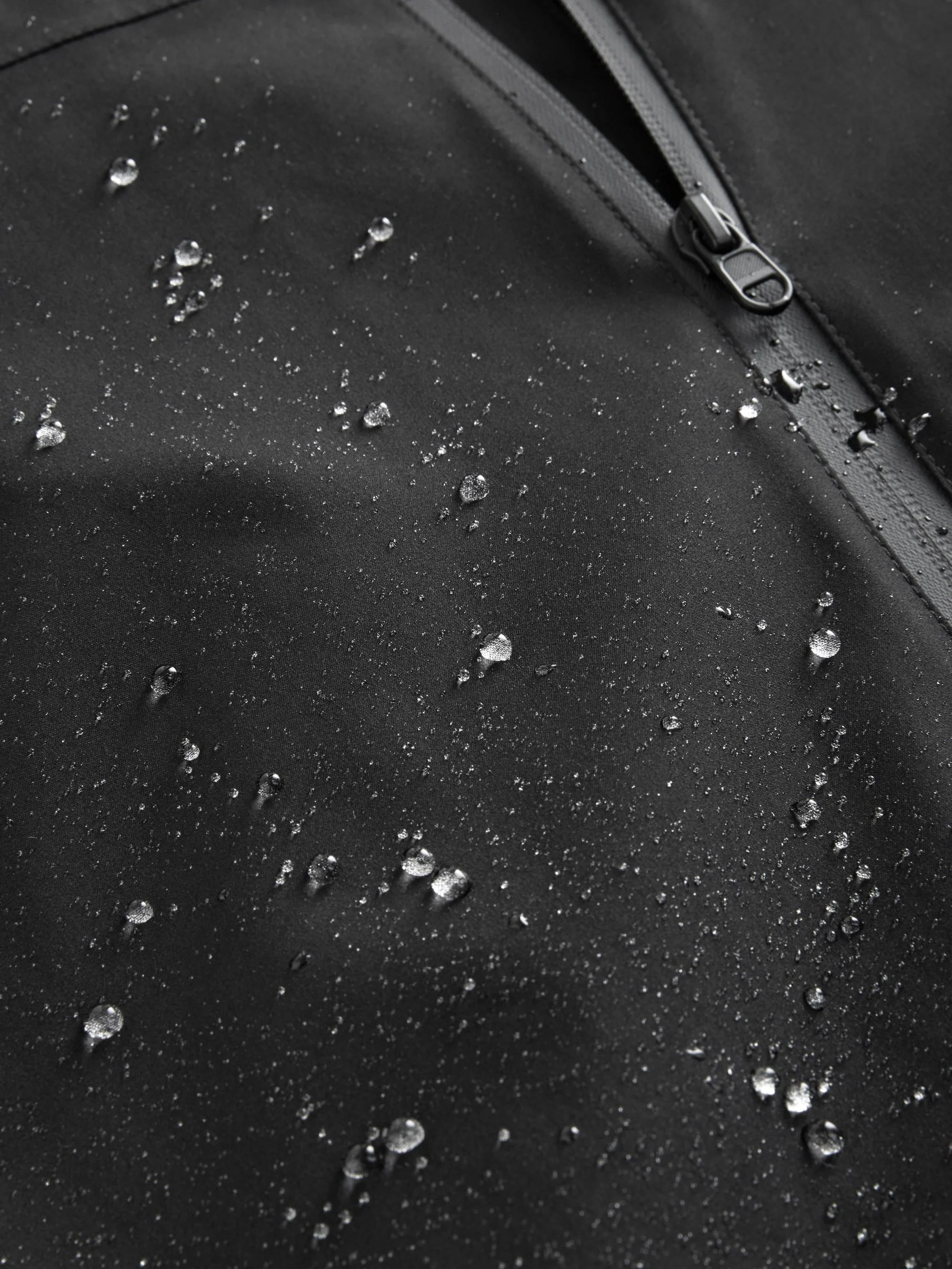 Zwart - DryTech - Waterdicht jack met capuchon