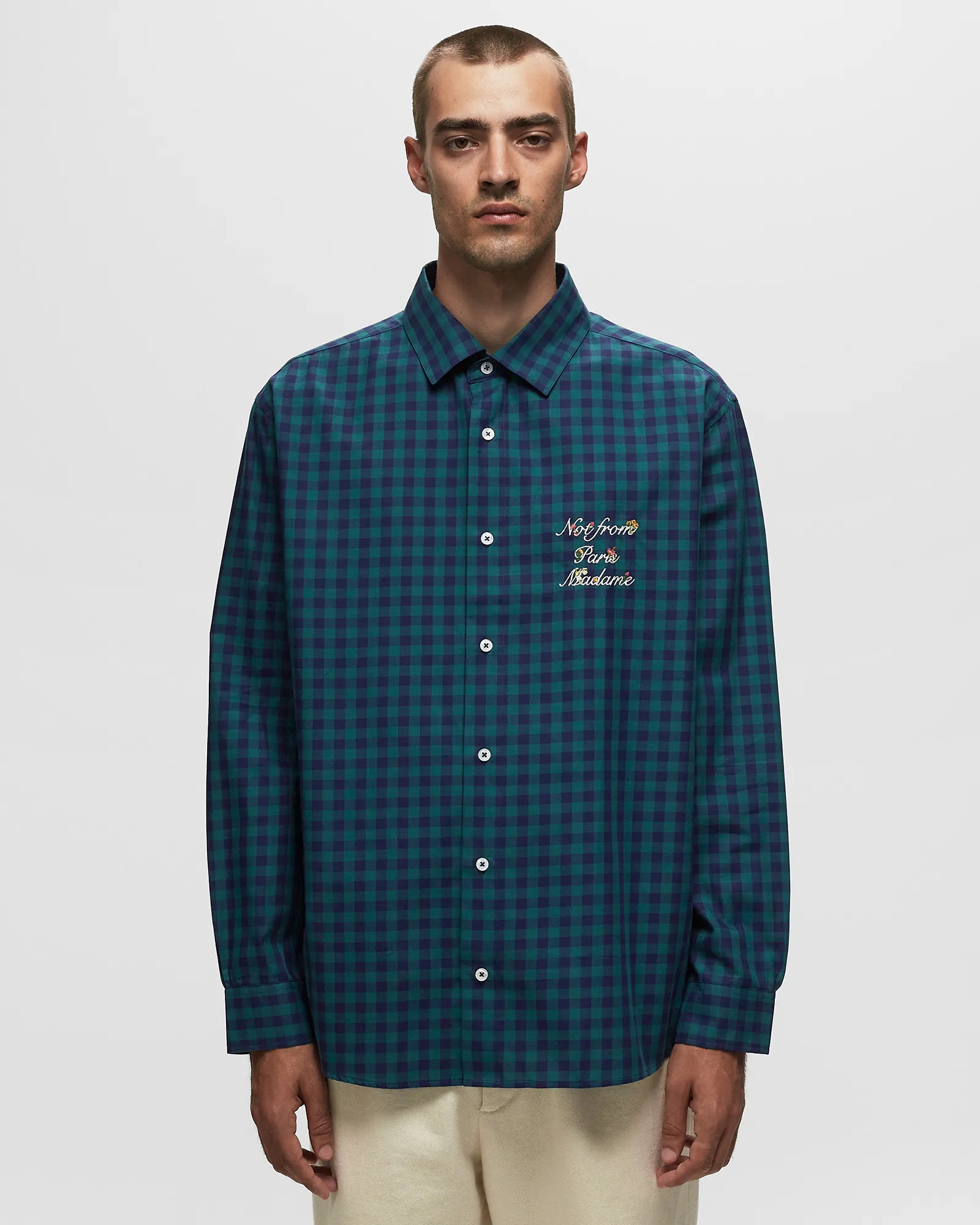 Drôle de Monsieur La Shirt Slogan Fleurs