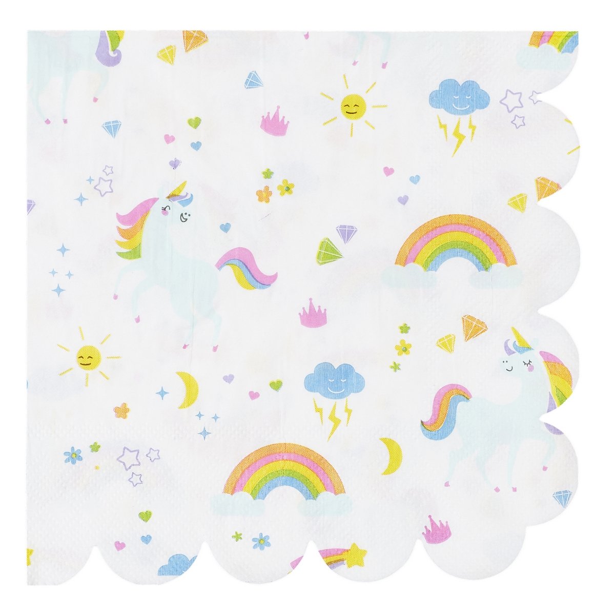 20 serviettes en papier Licorne