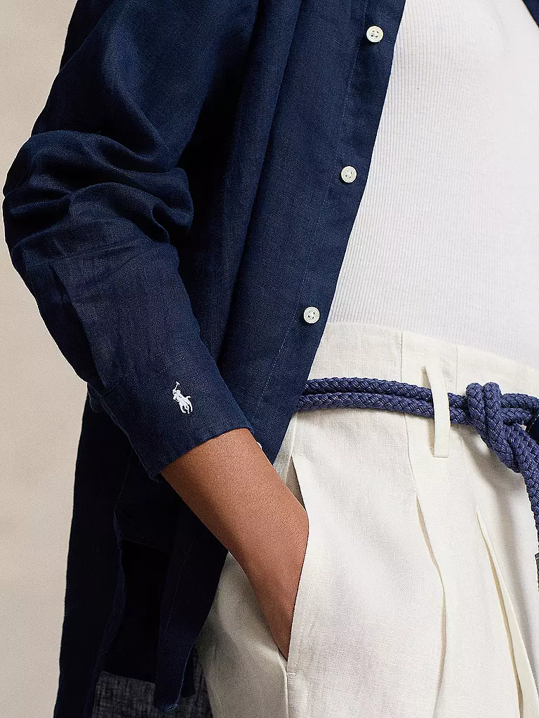 POLO RALPH LAUREN Leinenbluse  dunkelblau