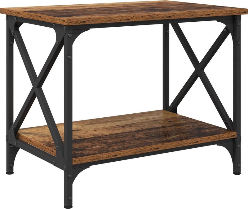Salontafel - Hout - Staal - Urban Chic - Robuuste Stijl