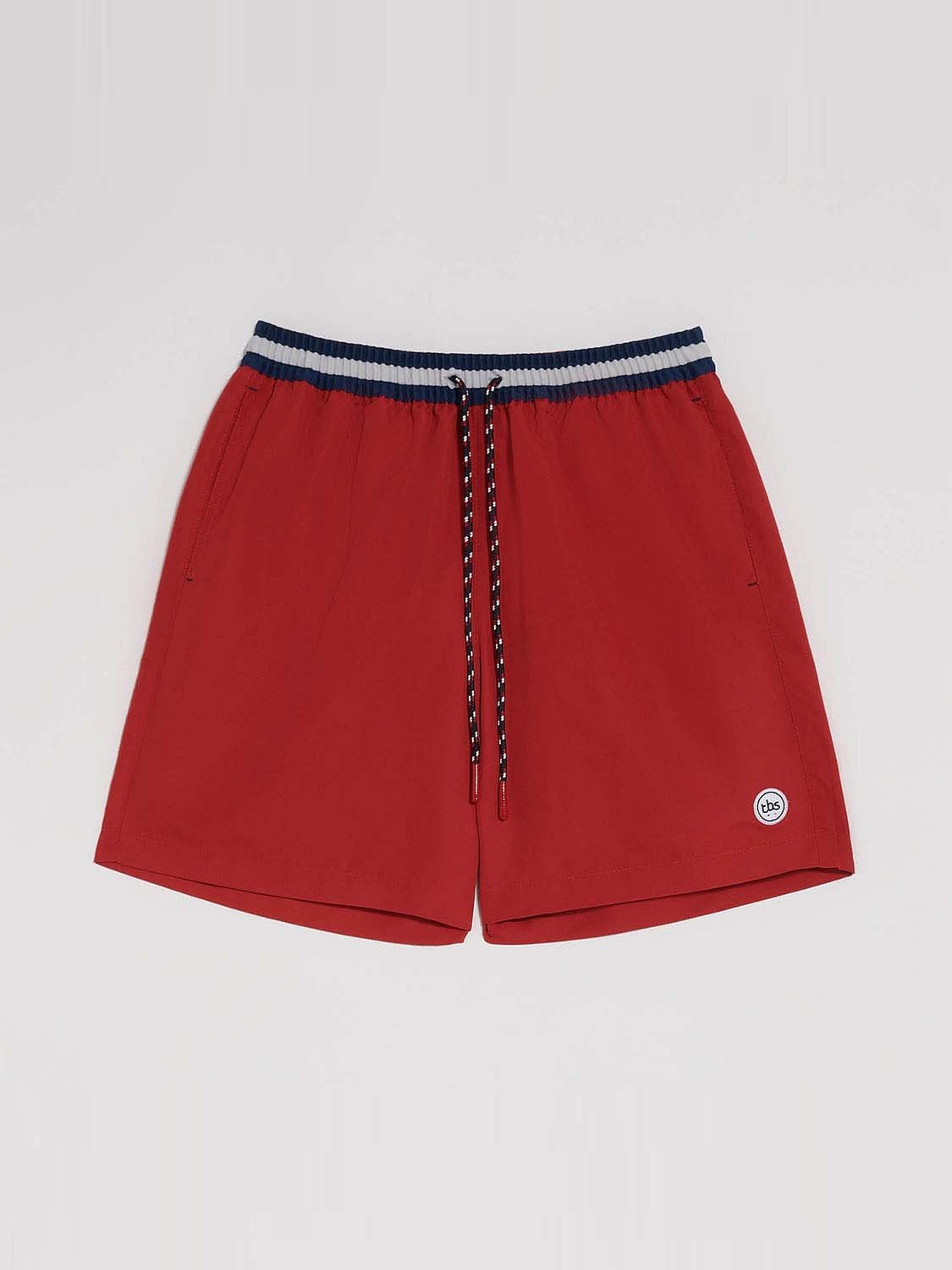 Short de bain Recyclé Rouge