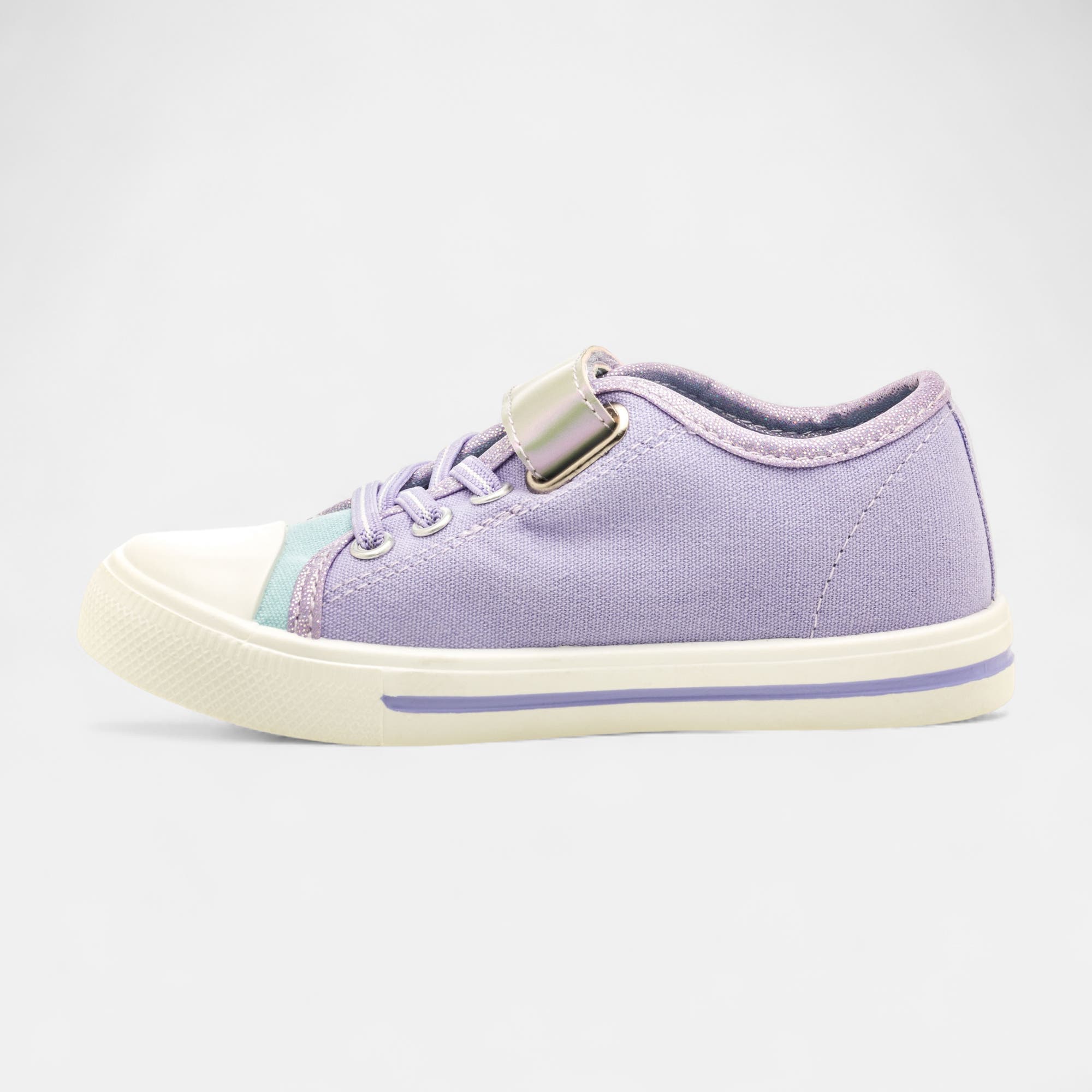 Baskets en toile Fille bleu