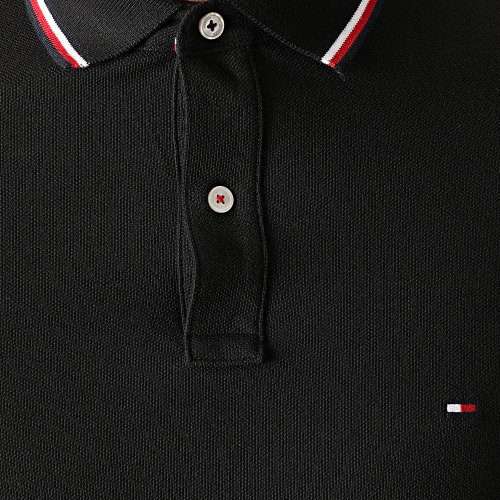 Polo Manches Courtes Core Tommy Tipped 3080 Noir