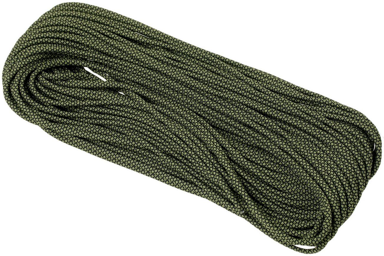 Knivesandtools 550 paracord type III, kleur: moss diamond 100 ft (30,48 m)