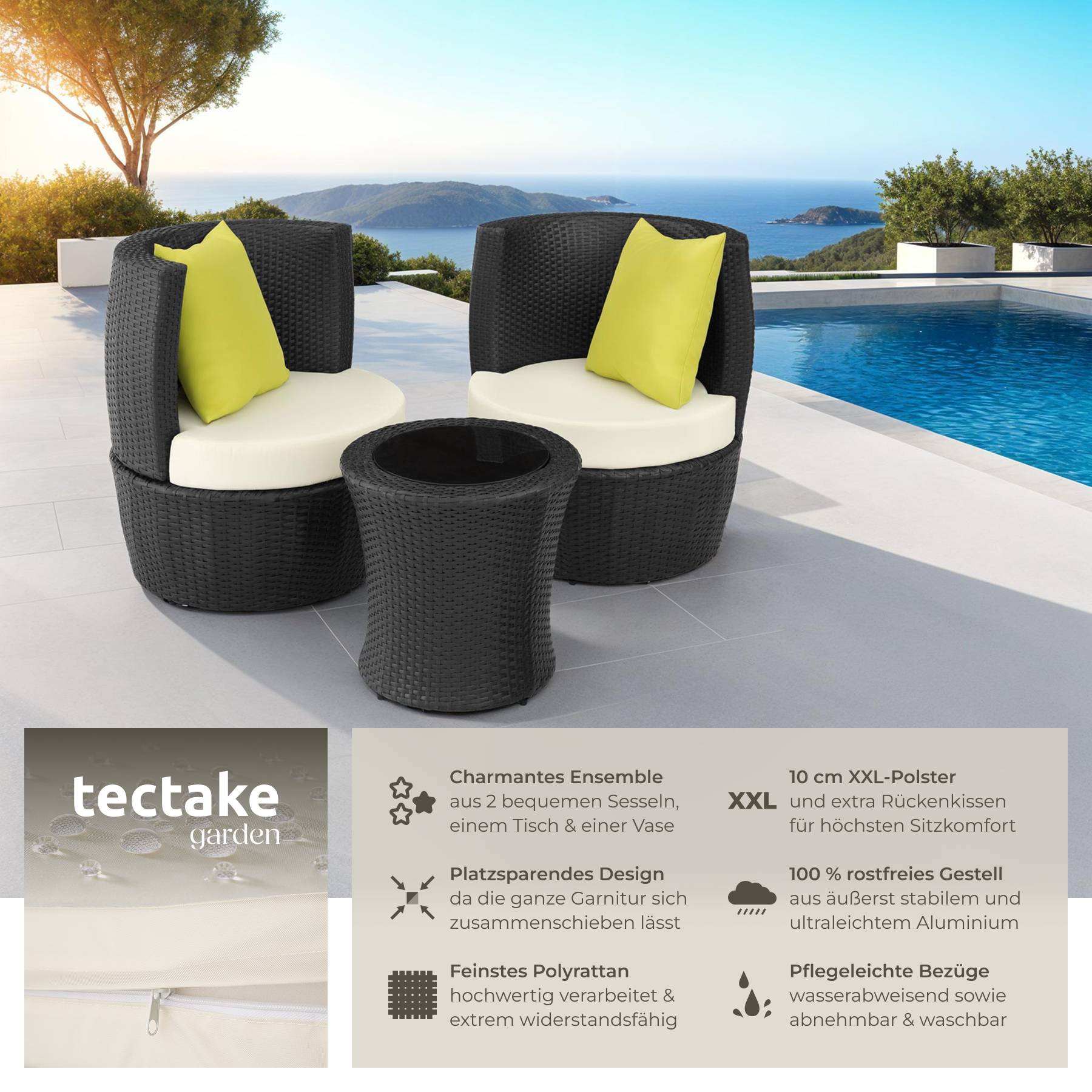 Rattan Sitzgruppe Nizza