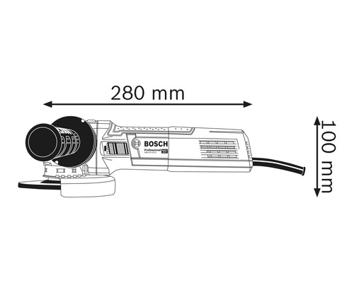 Haakse slijper met X-LOCK Bosch Professional GWX 19 - 125 S