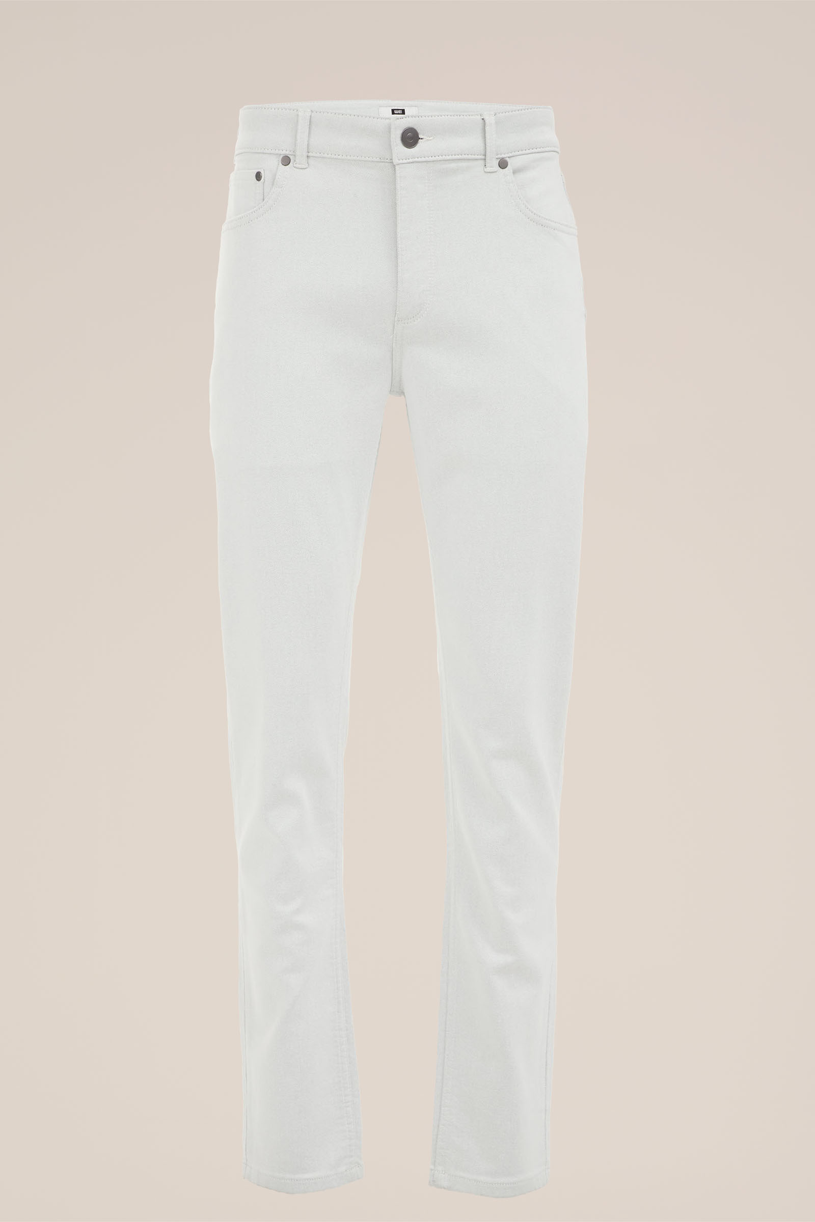 slim fit broek van jog denim Fundamentals Lichtgrijs