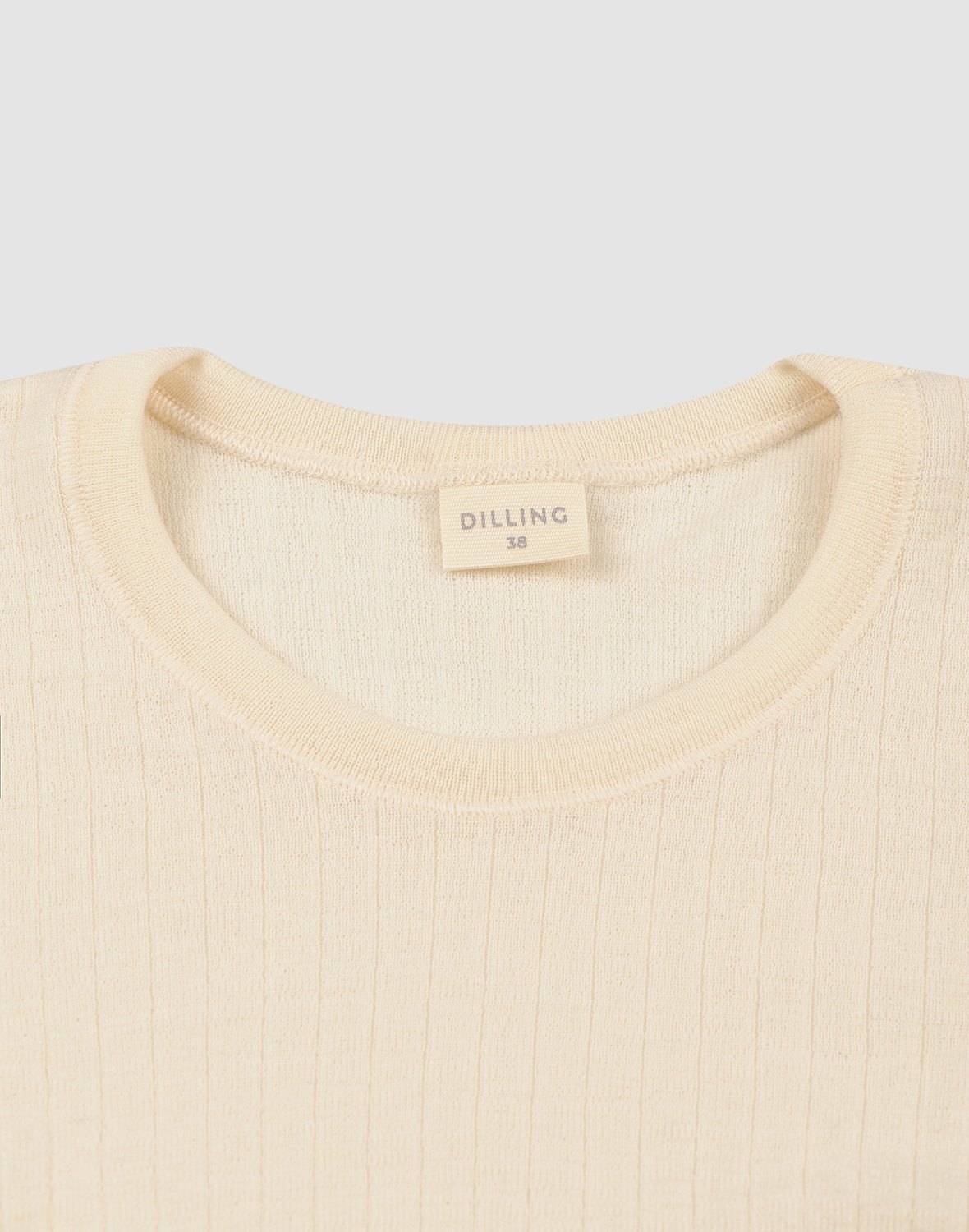 Shirt van merinowol voor dames in Grijsmelange