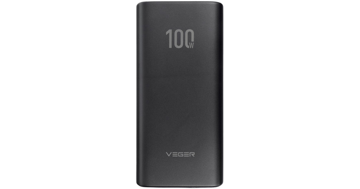 VEGERT100 powerbank 20.000 mAh  (Zwart)
