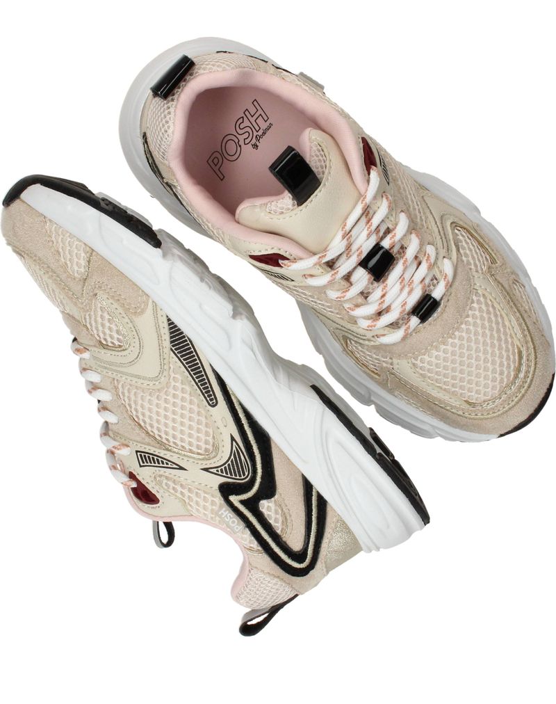 POSH by Poelman Sneakers Beige Meisjes