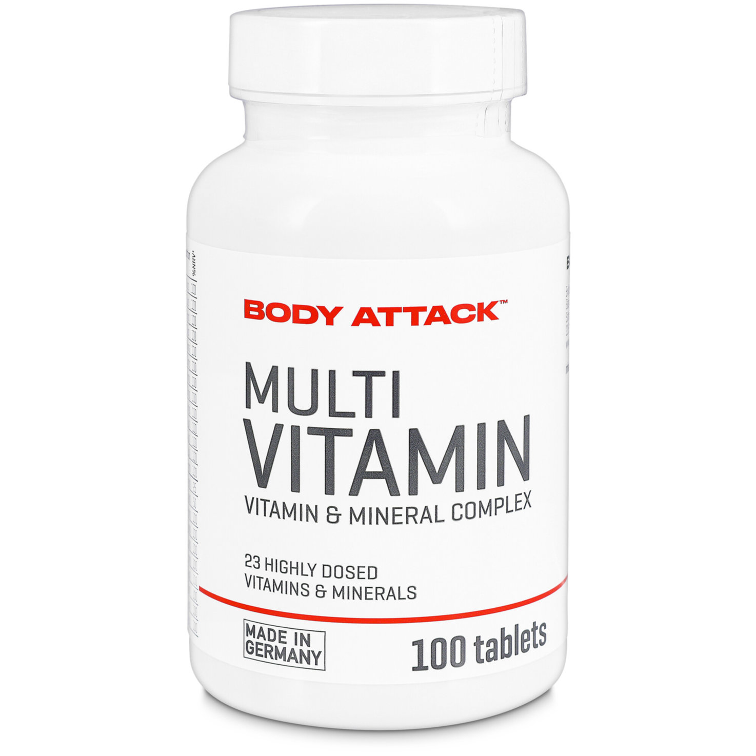 Body Attack Multivitam. 100 Tabs