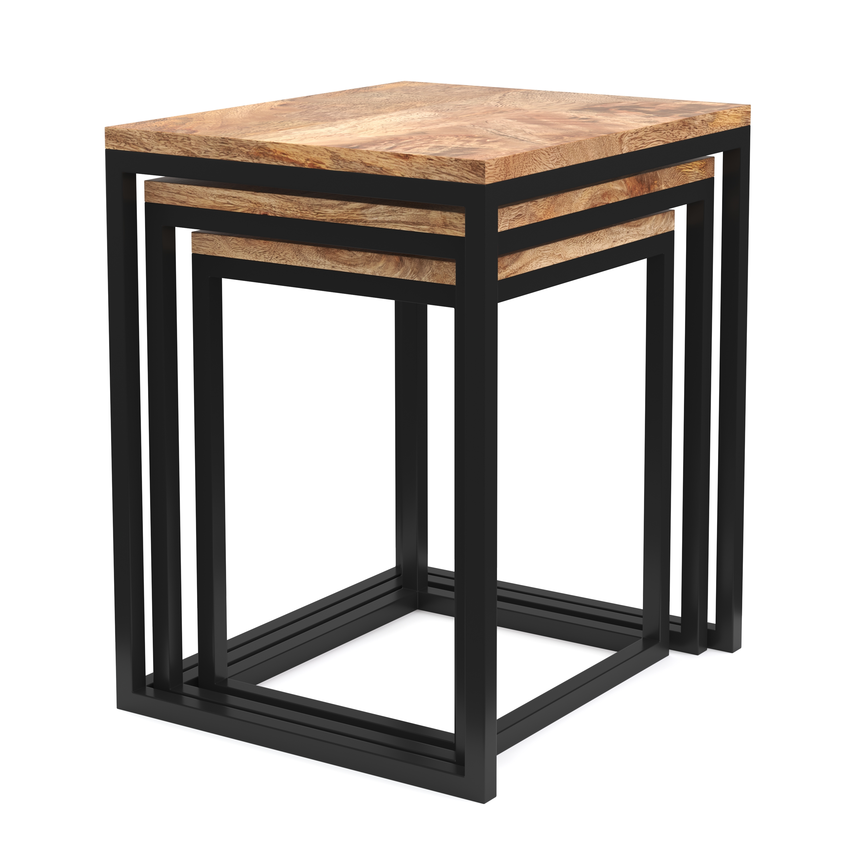 Beistelltisch Holz TOM 3-teilig