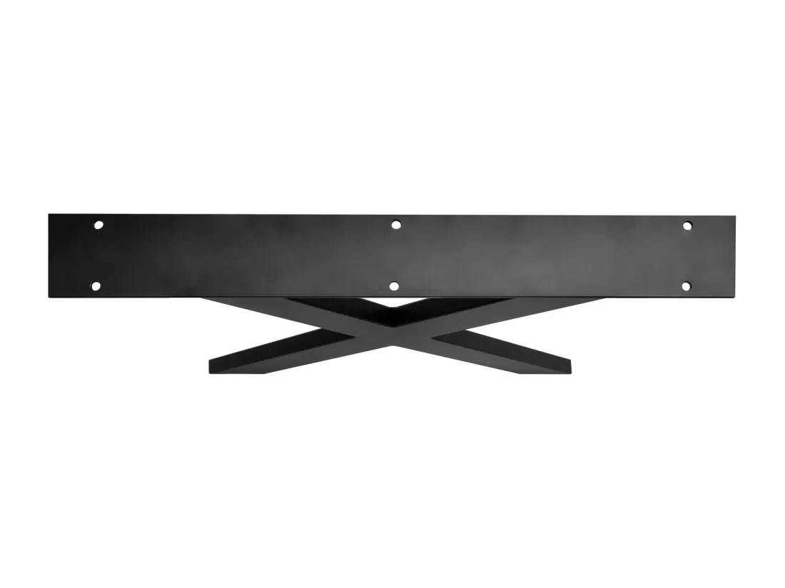 Jeu de 2 pieds de table à manger - X-shaped, colour noir