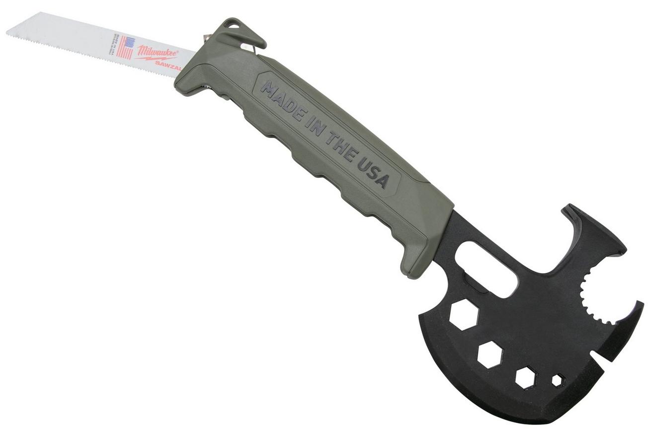 Off Grid Tools Survival Axe Elite, groen, handbijl