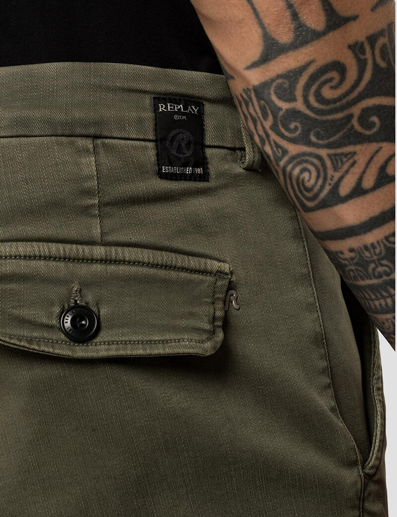 REPLAY JEAN CARGO COUPE SLIM HYPERFLEX
