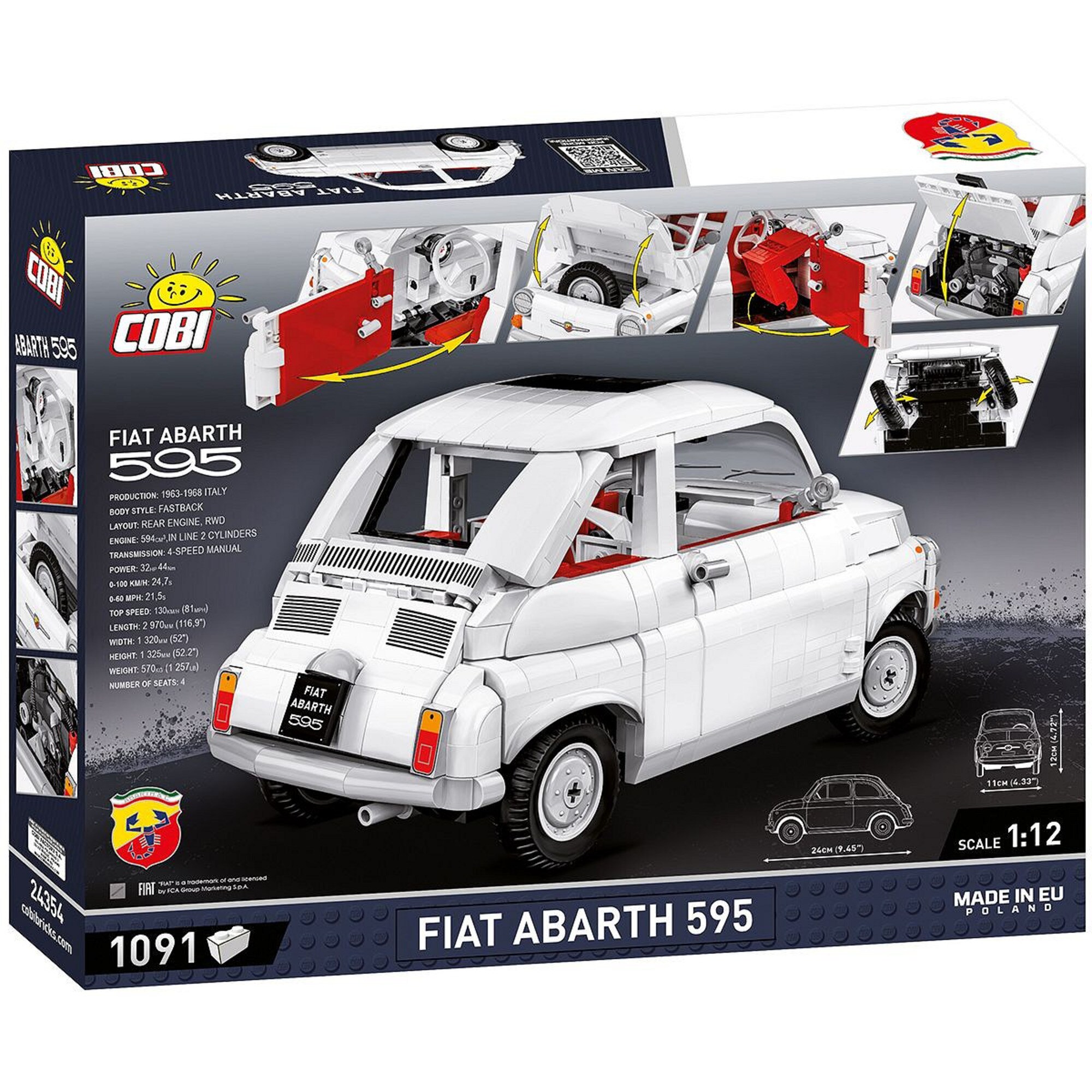 COBI Konstruktionsspielzeug Fiat 500 Abarth
