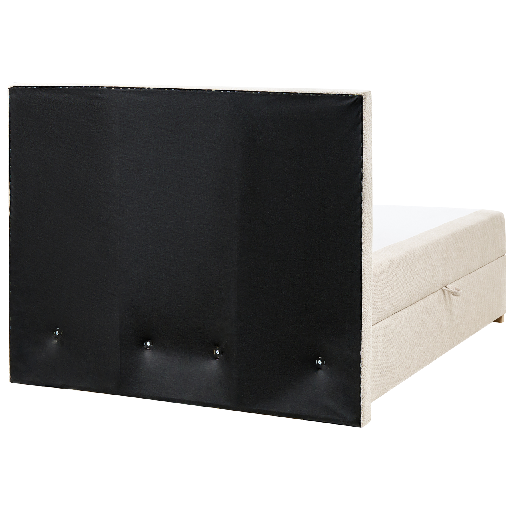 Beliani - MAJOR - Boxspring - Lichtbeige - 180 x 200 cm - Stof