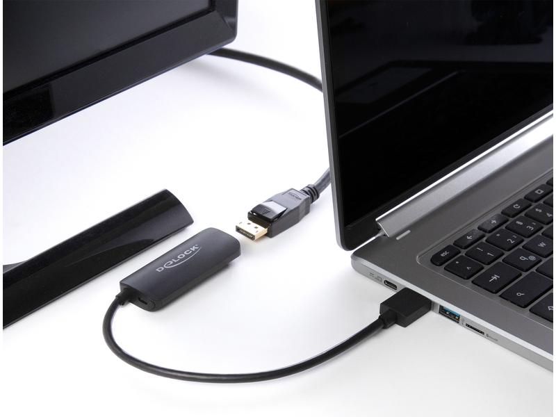 Delock Konverter 4K/60Hz HDMI - DisplayPort Delock Adapter HDMI-A Stecker zu DisplayPort Buchse 4K 60 Hz