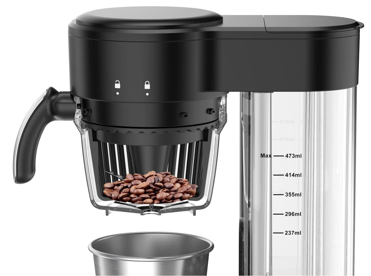 HAWS - Bornholm Kaffemaskine One Cup Med Kværn