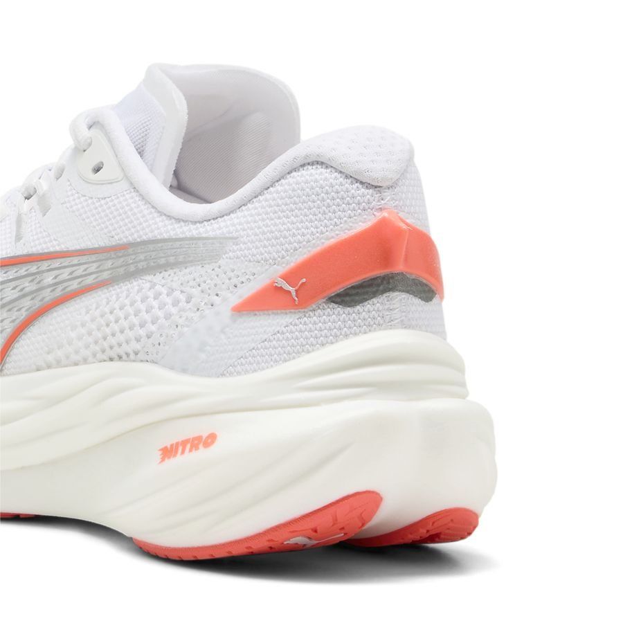 PUMA Chaussures de Running Deviate Nitro 3 - Blanc/Glowing Red Femme
