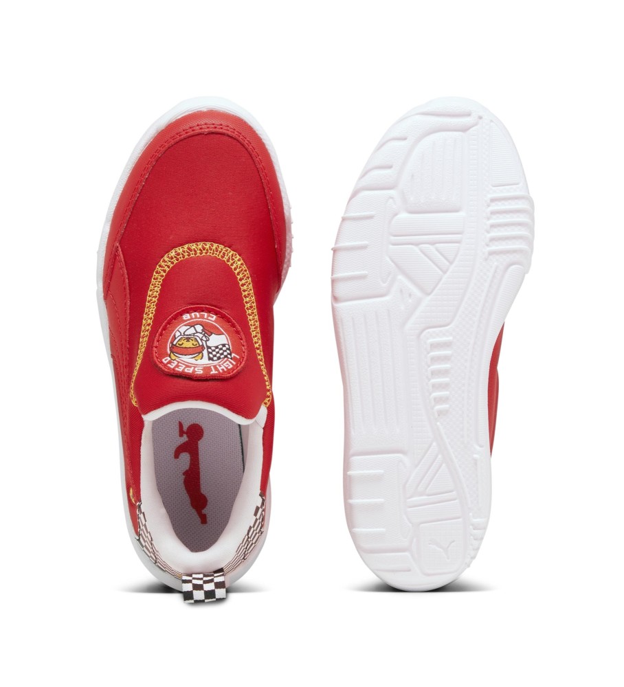 Tênis Puma Ferrari Bao Kart vermelho