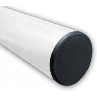 Poteau Rond en Acier Galvanisé Blanc Ø60 mm